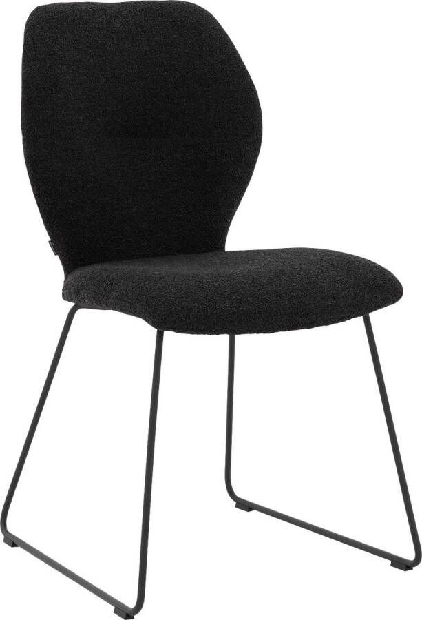 Goossens Eetkamerstoel Hera Zonder Armleuning Stof Grijs Spinpoot rechte poot 360gr draaibaar returnfunctie - Foto 2