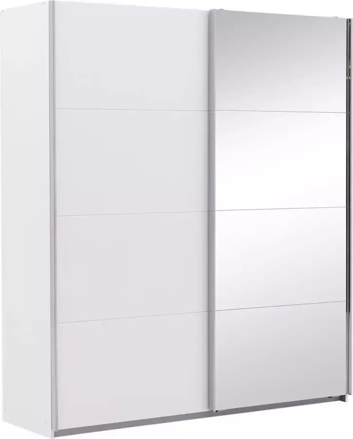 Goossens Basic Kledingkast Miami 180 cm breed 210 cm hoog 1x spiegeldeur re en 1x schuifdeur li - Foto 1