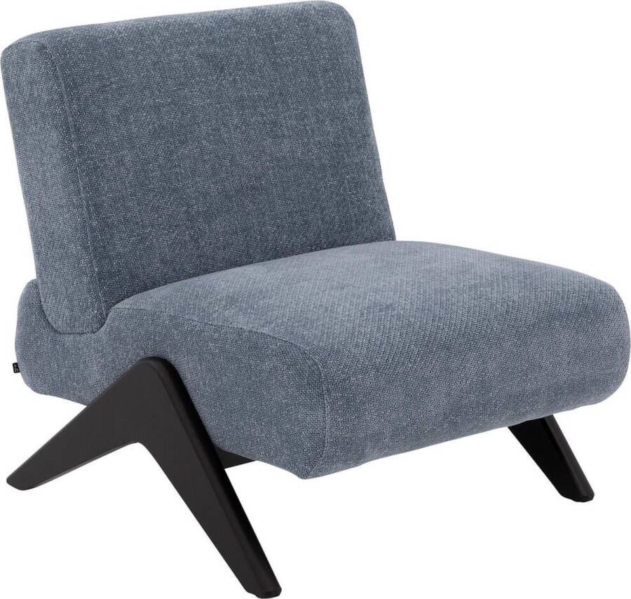 Goossens Fauteuil Olay Stof Blauw