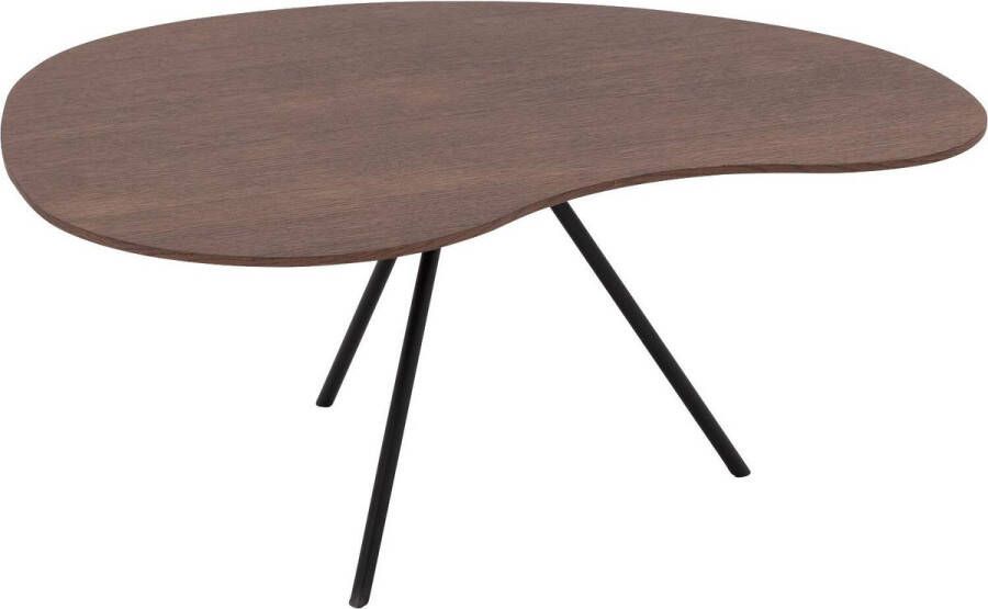 Goossens Salontafel Saya in Eiken soft touch lak notenkleur