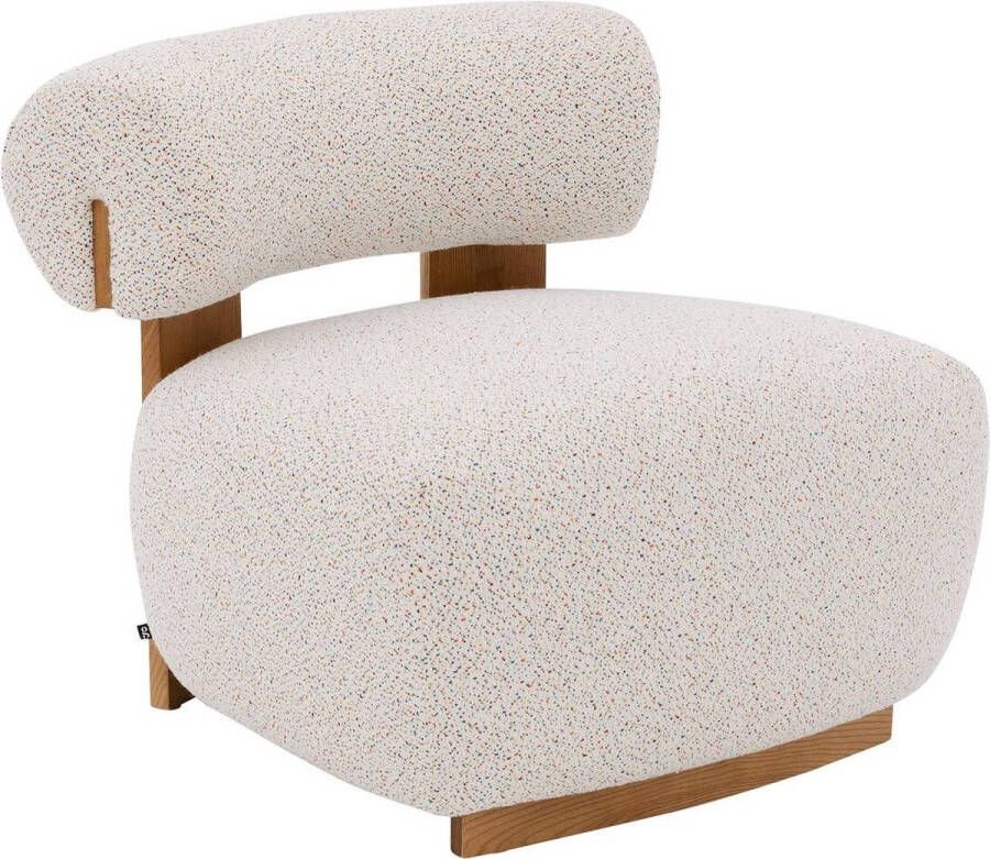 Goossens Fauteuil Scott Stof Bruin