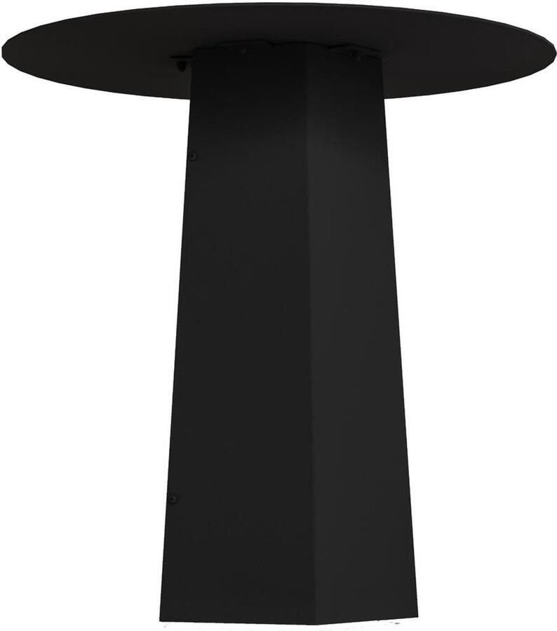 Gorillz Charm Bijzettafel Rond Zwarte Metalen Koffietafel Design Tafel voor Woonkamer Hal of Slaapkamer