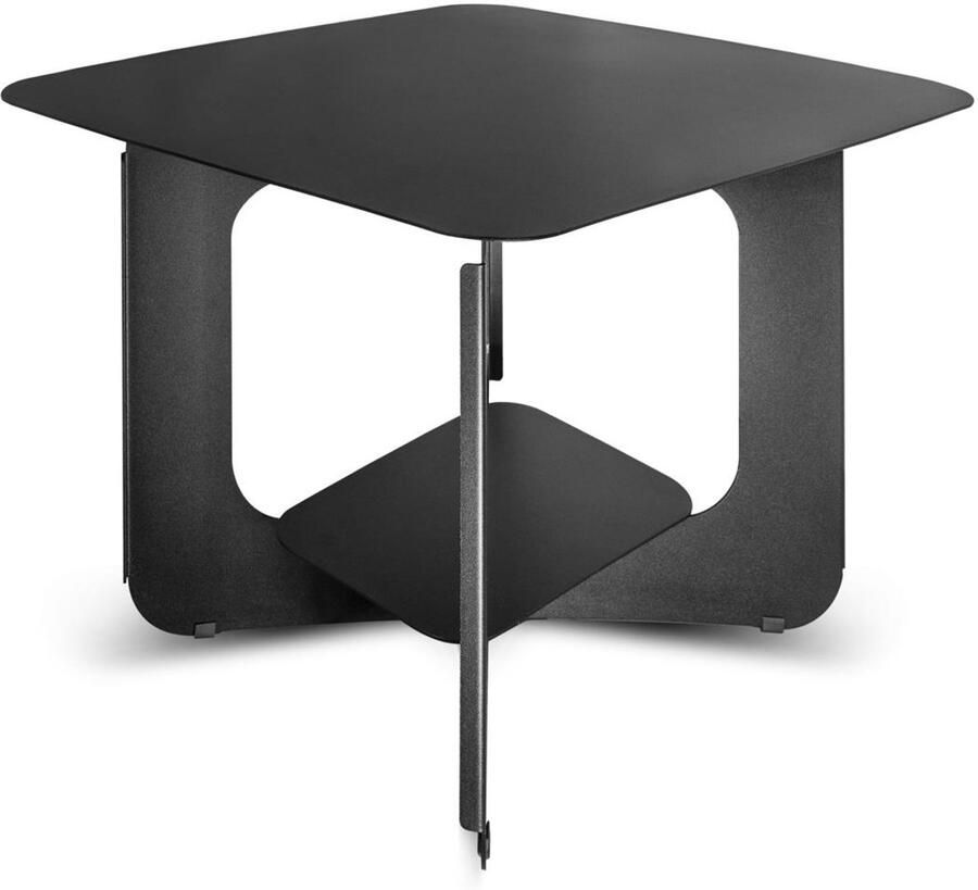 Gorillz Grado Bijzettafel Zwart Industrieel Metaal Moderne Koffietafel Stalen Design Tafeltje