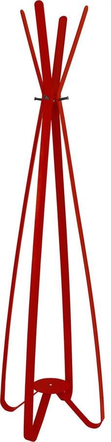 Gorillz Modi kapstok staand- staande kapstok 8 haken Metaal 170 cm Rood