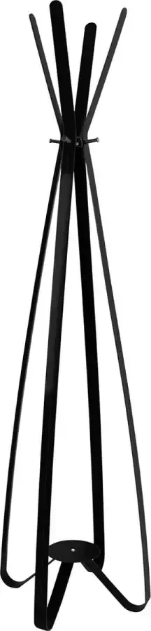 Gorillz Modi kapstok staand Staande Kapstok 8 haken Metaal 170 cm Zwart - Foto 1