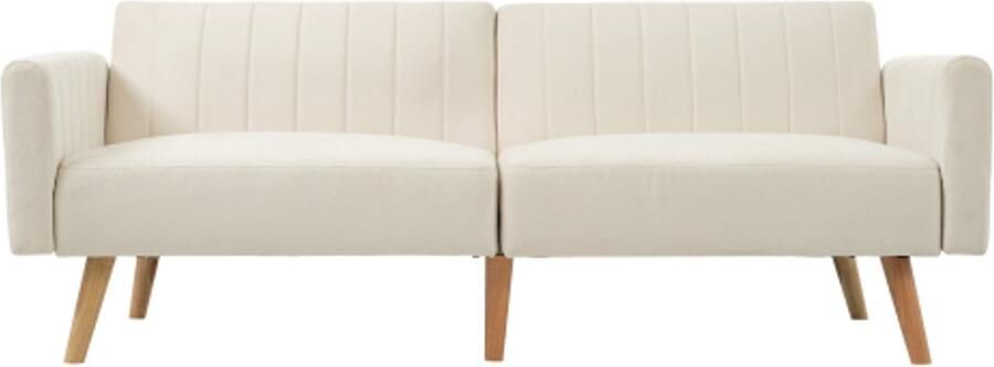 GOTAGEE 2-in-1 bank & slaapbank multifunctionele opvouwbare bank poten van rubberhout 3-voudig opvouwbare rugleuning geschikt voor kleine appartementen en slaapzalen