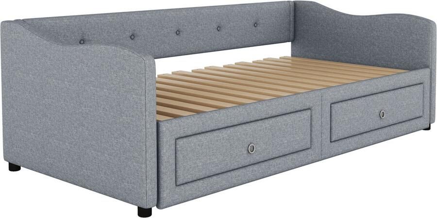 GOTAGEE Het slaapbank dagbed 90x200 cm dagbed met uittrekbaar bed eenpersoonsbed logeerbed