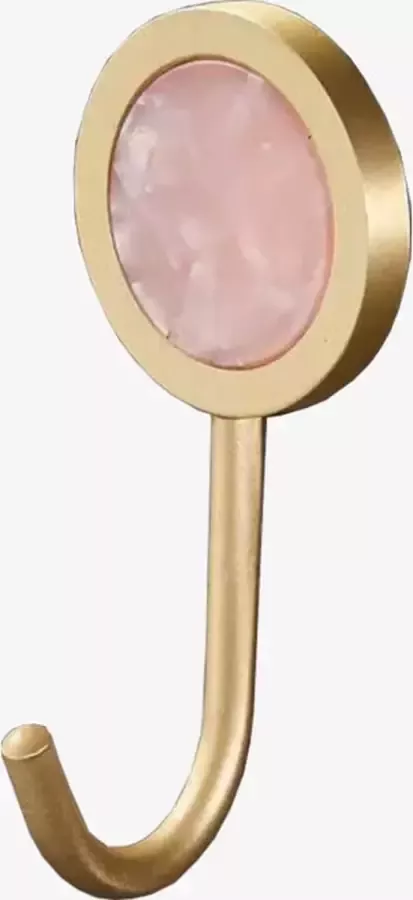 Goux.nl Wandhaak Rose Handdoekhaakjes Goud Roze Twee stuks Luxe design Multifunctioneel Wandhaakjes Handdoekhouder Goud Roze Handdoek Haakjes Lijm wandhaak Kapstokhaak