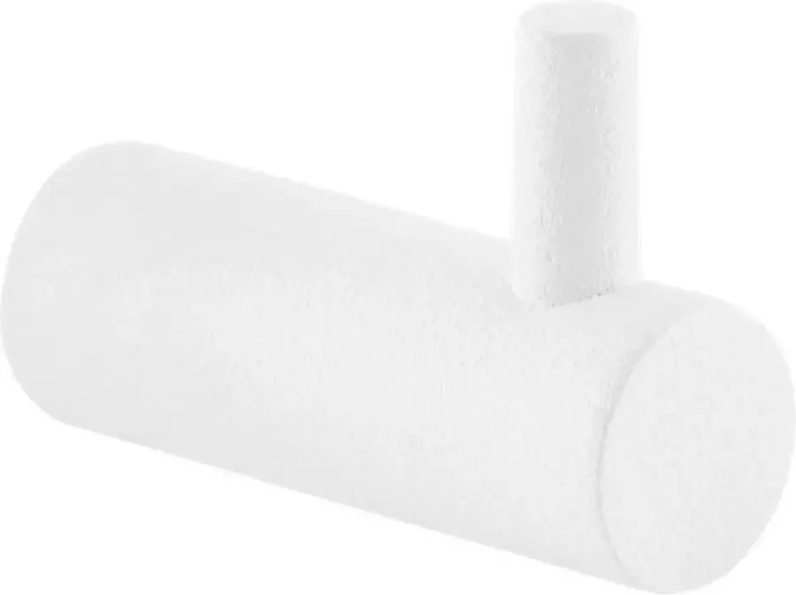 GPF bouwbeslag Kapstokhaak Wit RVS Witte jas handdoekhaak 40x14 mm