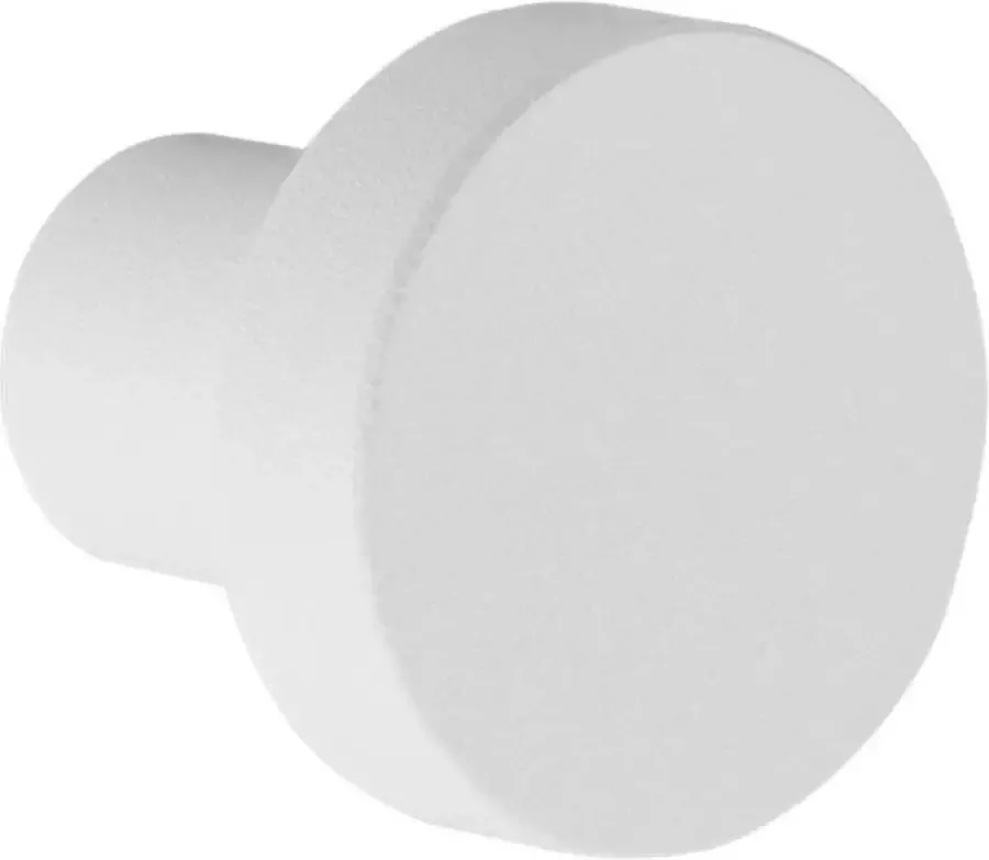 GPF bouwbeslag GPF Meubelknop rond 25mm hoogte 21mm wit