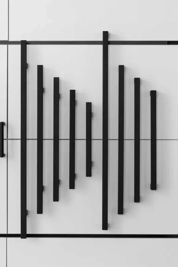 GPF Deurgreep Zwart RVS recht 11 30x2000mm hoogte 70mm zwart