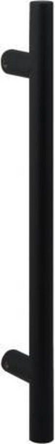 GPF 8674.61 deurgreep 16 zwart 38x2000 1800mm incl. enkel- en dubbelzijdige bevestiging