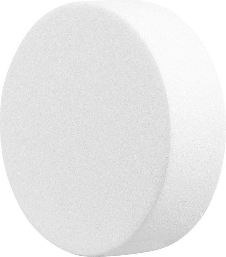 GPF Deurknop Wit RVS bouwbeslag 8855.62 excentrische knop 60x16mm t.b.v. veiligheidsschilden vast incl. wit wisselstift