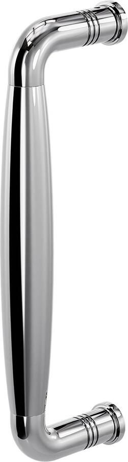 GPF Deurgreep RVS gepolijst RVS Binnendeur 4919.49C gebogen 207x63 191mm RVS gepolijst