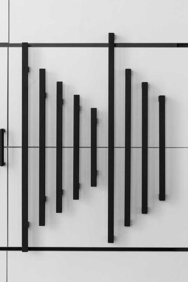 GPF Deurgreep Zwart RVS T-model 10 30x1200mm hoogte 70mm zwart