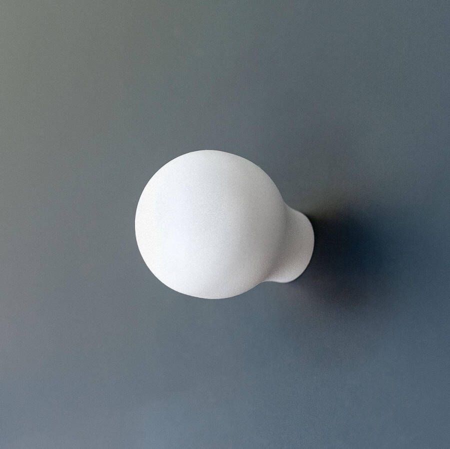 GPF bouwbeslag GPF Meubelknop rond 25mm hoogte 33mm wit