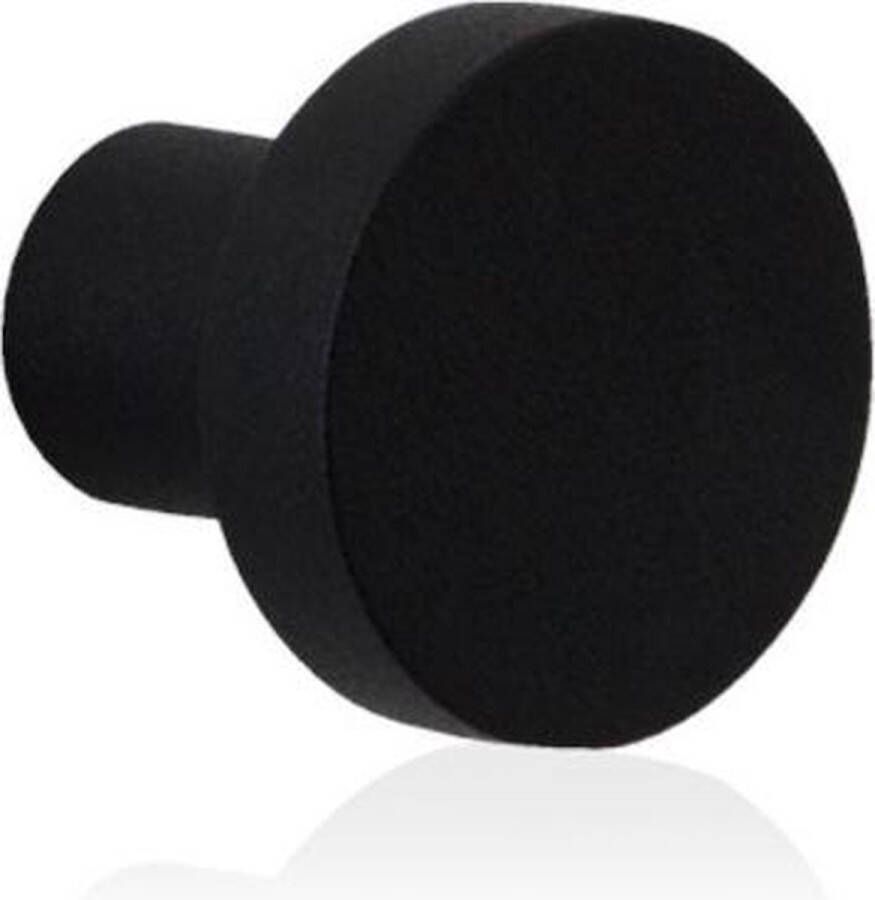 GPF bouwbeslag GPF Meubelknop rond 30mm hoogte 28mm zwart