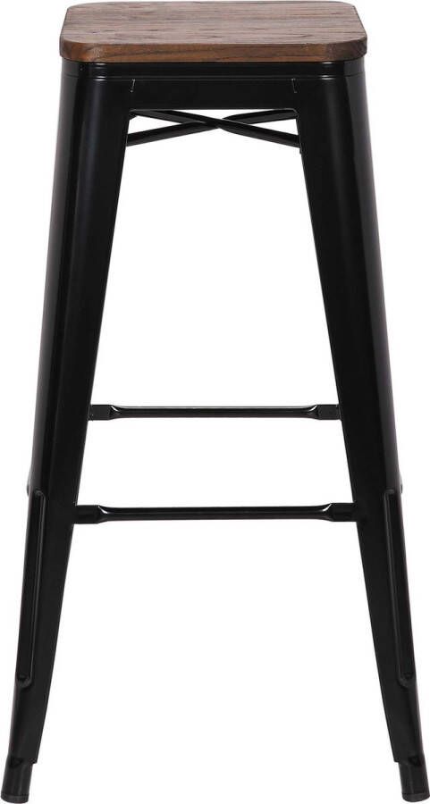 Grab A Chair Set van 4 barstoelen Olly industrieel zwart