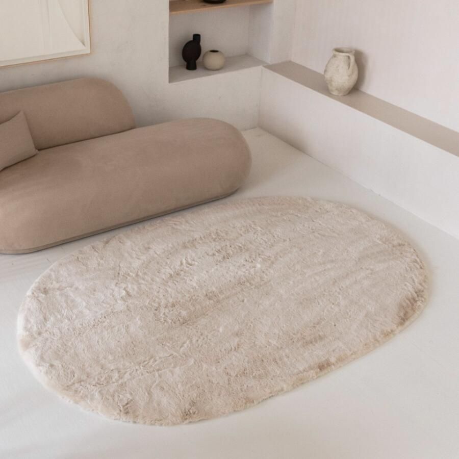 Carpet Studio Comfy Tapijt Crème Tapijt Woonkamer 190x290 cm Hoogpolig Tapijt Woonkamer Tapijt Shaggy Tapijt Fluffy Slaapkamer - Foto 4