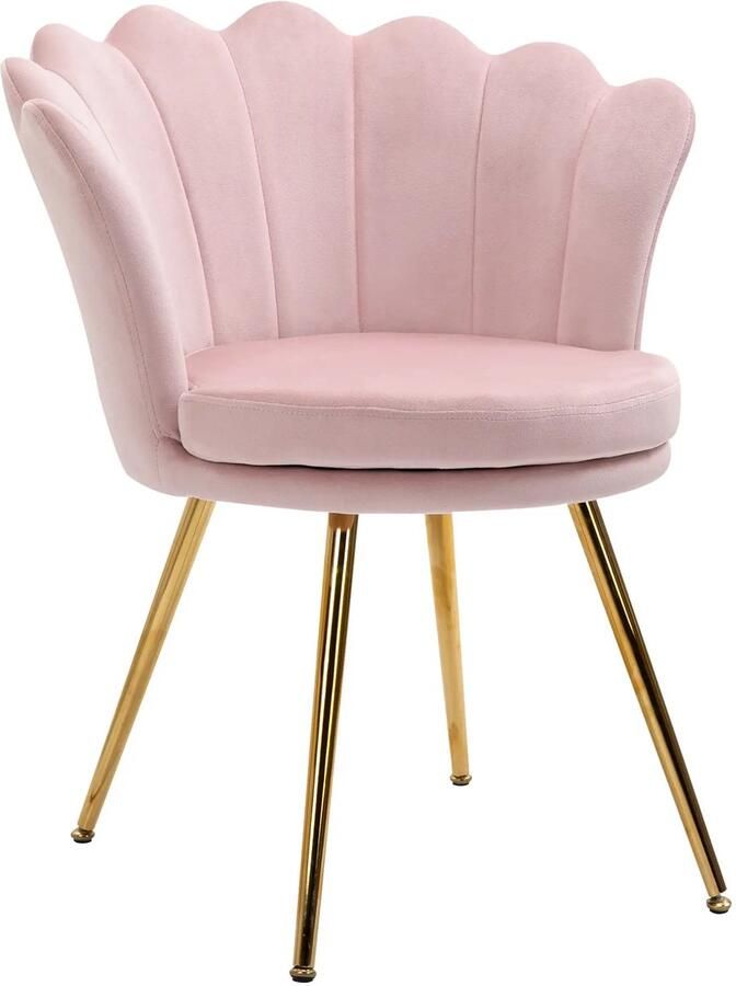 GranMaison Fauteuil Relaxstoel Relaxfauteuil Stoel Met armleuning Voor één Persoon Roze