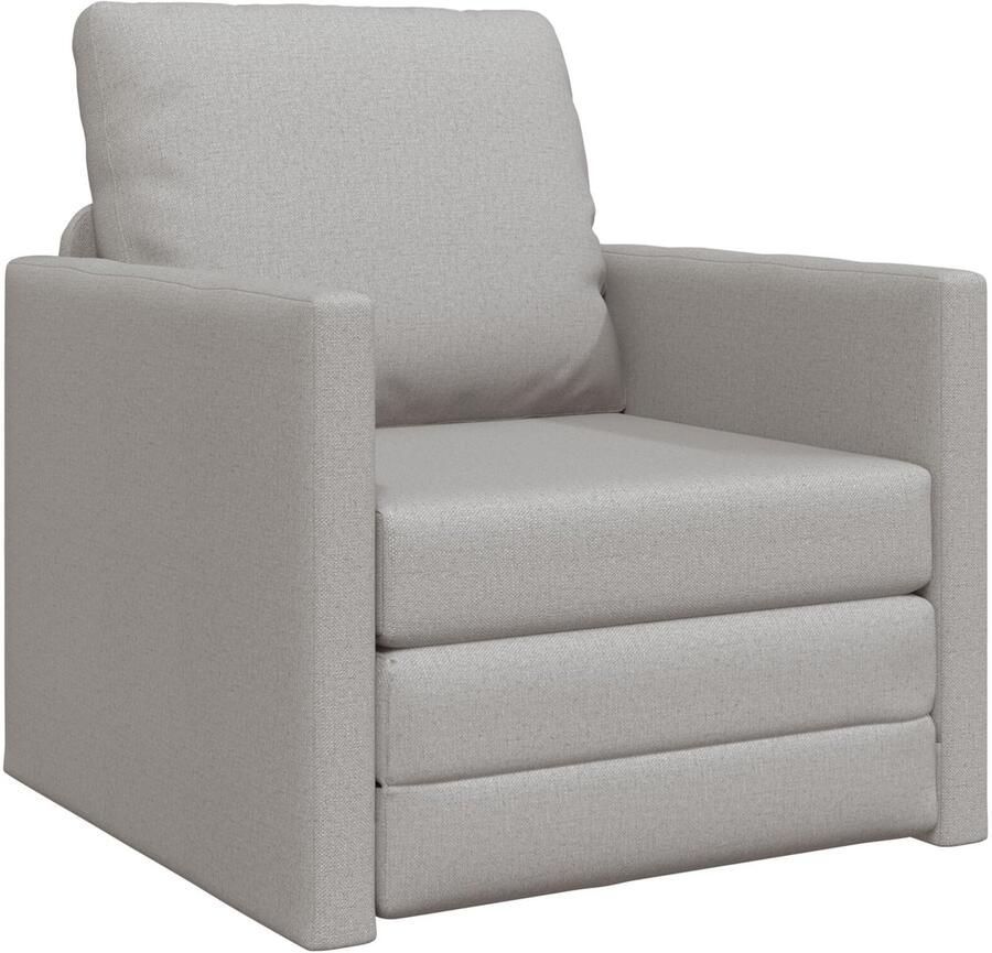 LBB Slaapstoel Uitklapbare 1 persoons Bed of Slaapstoel Zetelbed Zeer comfortabel Vouwbed Grijs Logeerbed slaapfauteuil slaapbank opvouwbaar - Foto 5