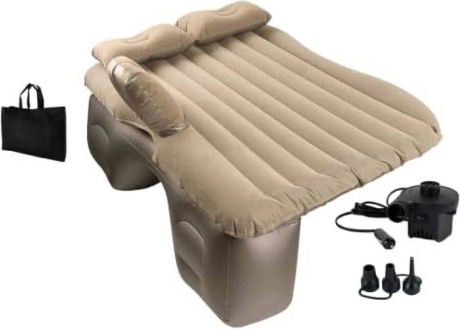 Gratyfied Auto luchtbed Auto matras achterbank Auto luchtmatras Auto luchtbed voor achterbank Auto matras 145 x 80 x 50 cm 2 kg Beige