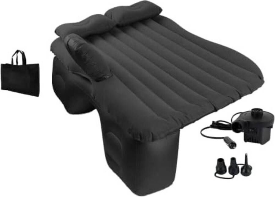 Gratyfied Auto luchtbed Auto matras achterbank Auto luchtmatras Auto luchtbed voor achterbank Auto matras 145 x 80 x 50 cm 2 kg Zwart