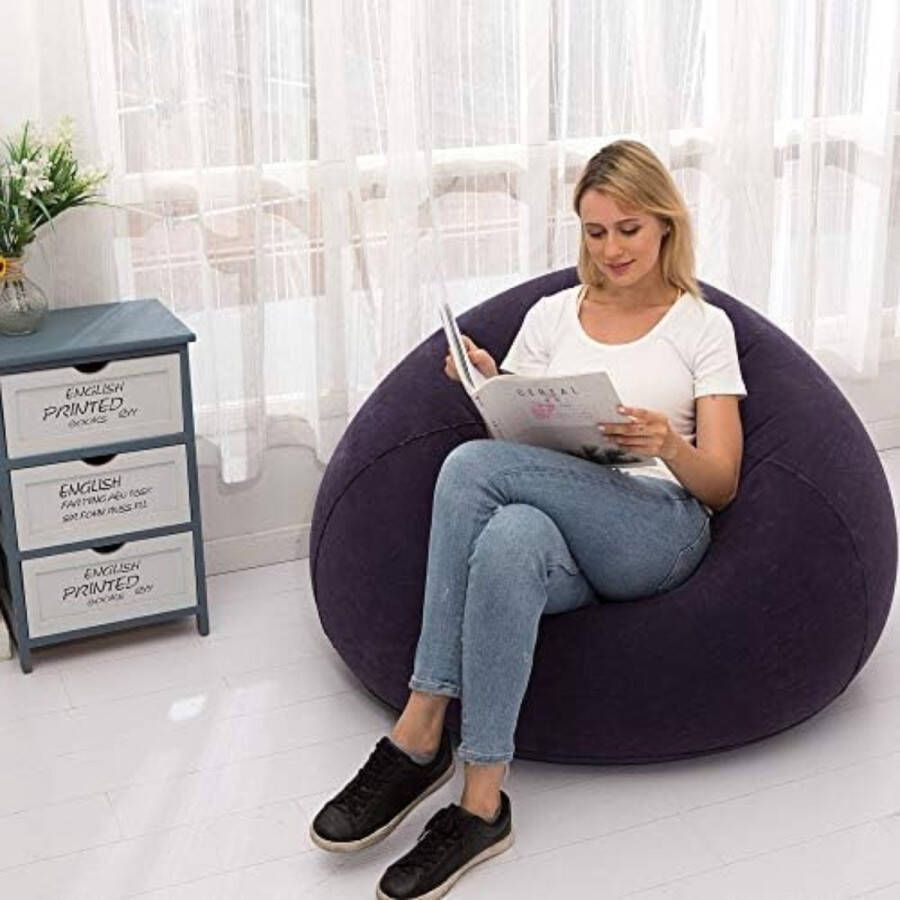 Gratyfied Opblaasbank Opblaasbare Bank Opblaasbare Sofa Opblaasbare Lounge Blauw