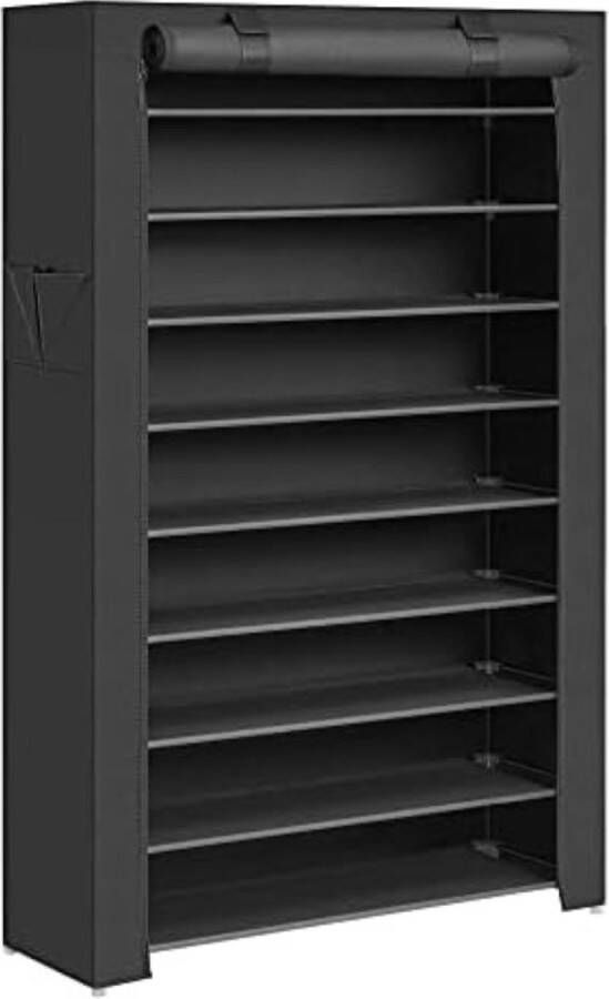 Gratyfied Schoenenkastje Schoenenkasten met deur 88 x 28 x 160 cm Zwart