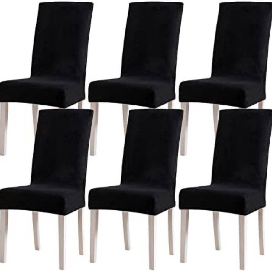 Gratyfied Stoelhoezen 6 stuks Stoelhoezen eetkamerstoelen stoelhoezen stretch