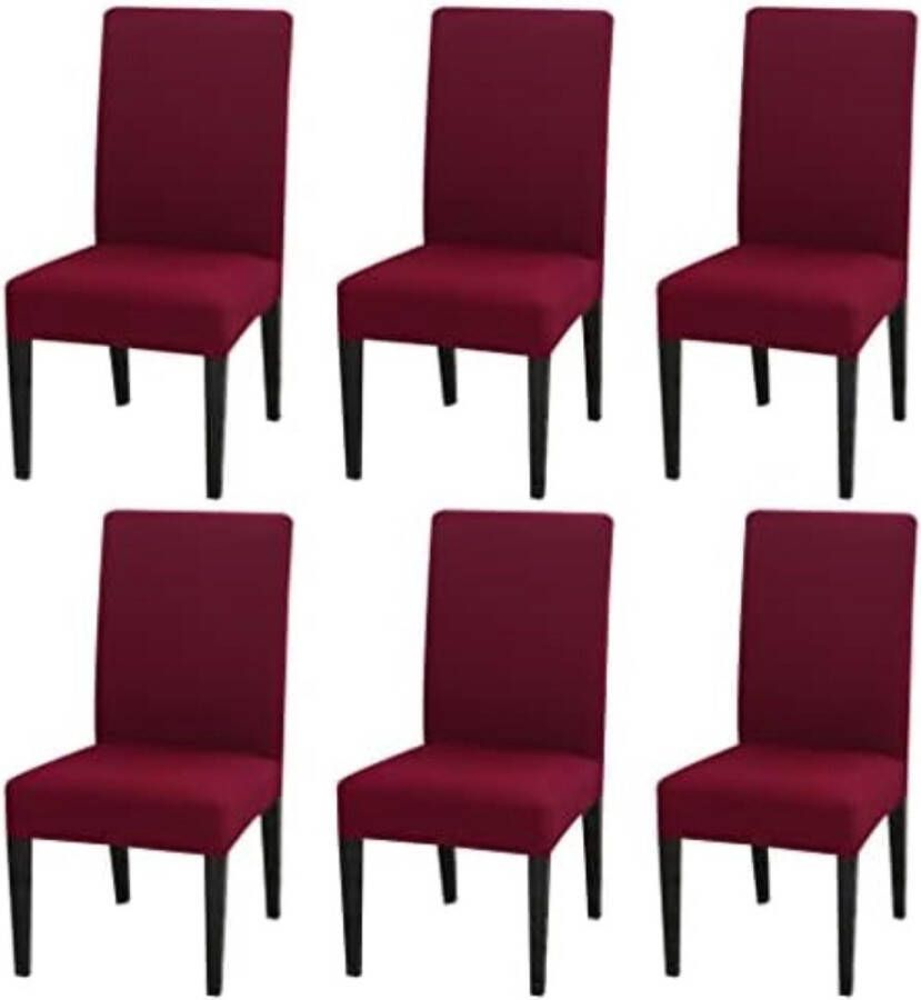 Gratyfied Stoelhoezen 6 stuks Stoelhoezen eetkamerstoelen stoelhoezen stretch