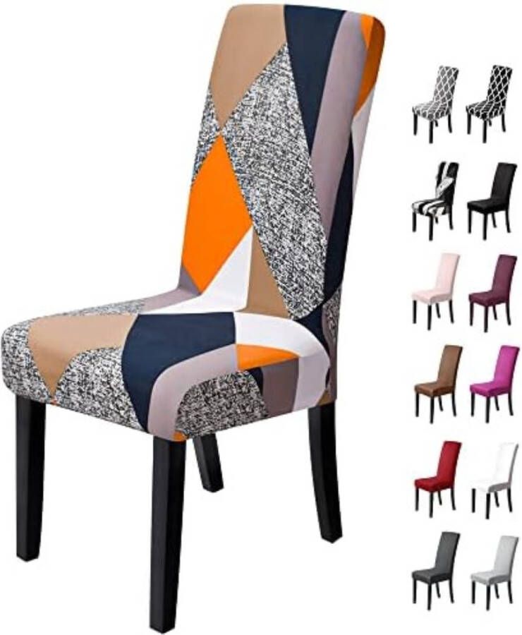 Gratyfied Stoelhoezen 6 stuks Stoelhoezen eetkamerstoelen stoelhoezen stretch