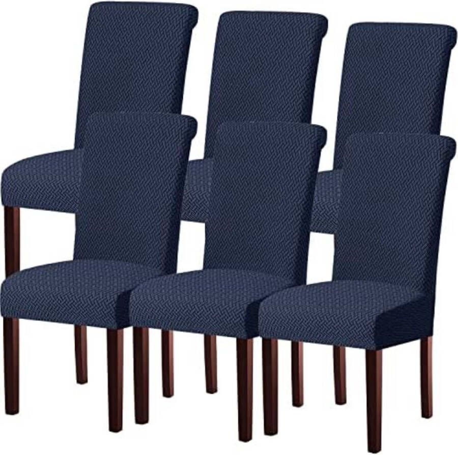 Gratyfied Stoelhoezen 6 stuks Stoelhoezen eetkamerstoelen stoelhoezen stretch