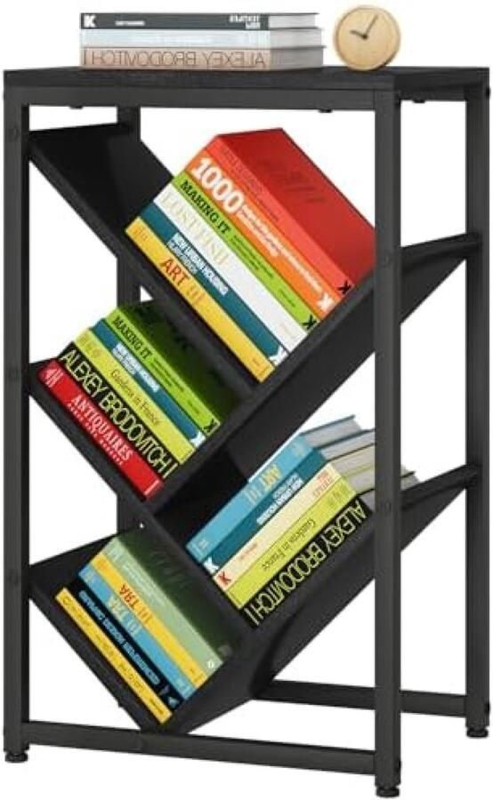 Gravora 5-laags boekenplank in boomdesign Ruimtebesparende opbergoplossing voor bureau of woonkamer