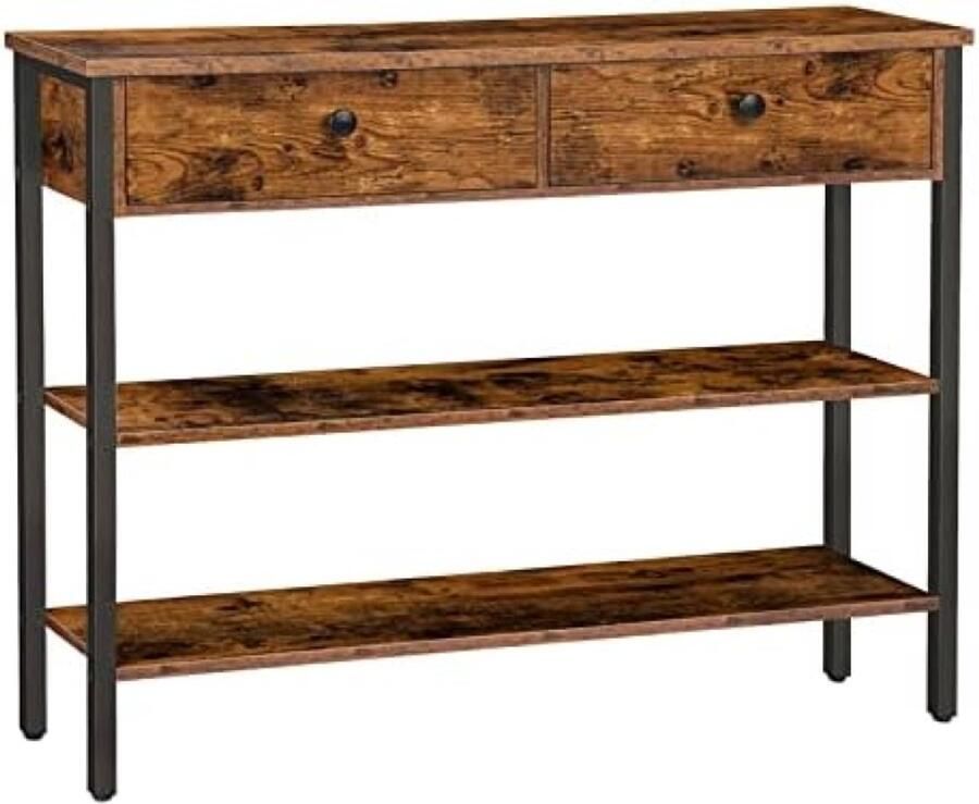 Gravora Console Tafel met Laden Industriële Haltafel voor Entree en Woonkamer