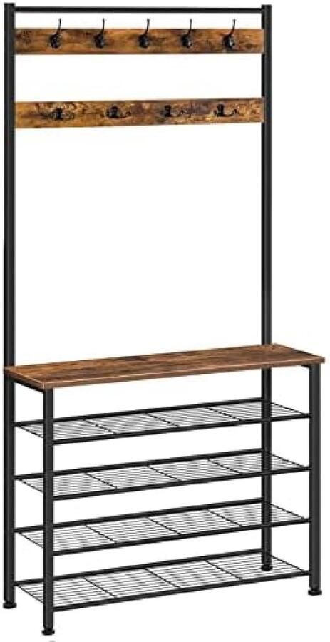 Gravora Industriële Kapstok met 5 Planken