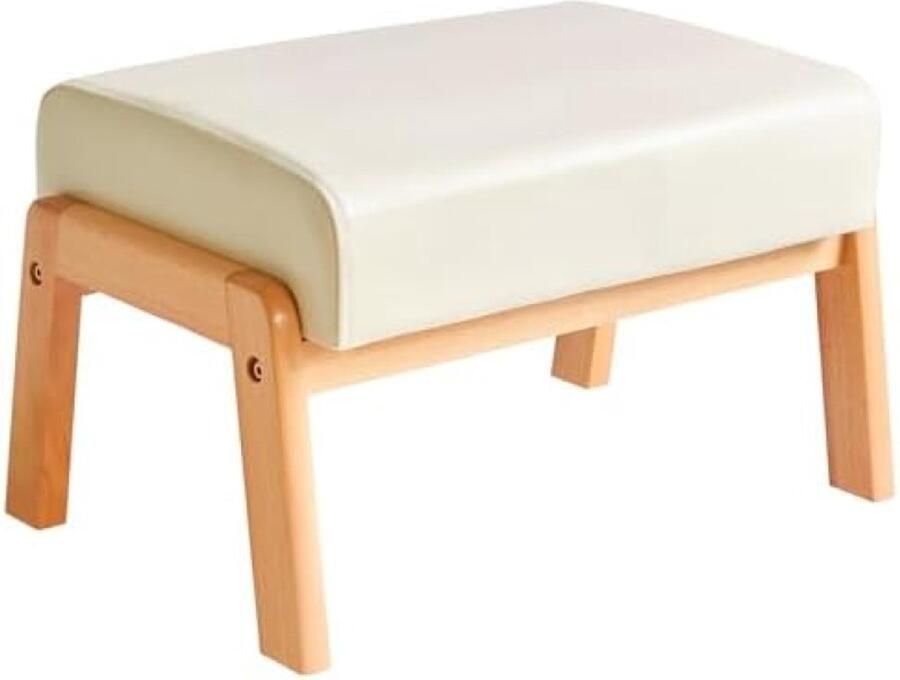 Gravora Moderne Voetenbank met Zachte Zitting Multifunctionele Woonkamer Poef