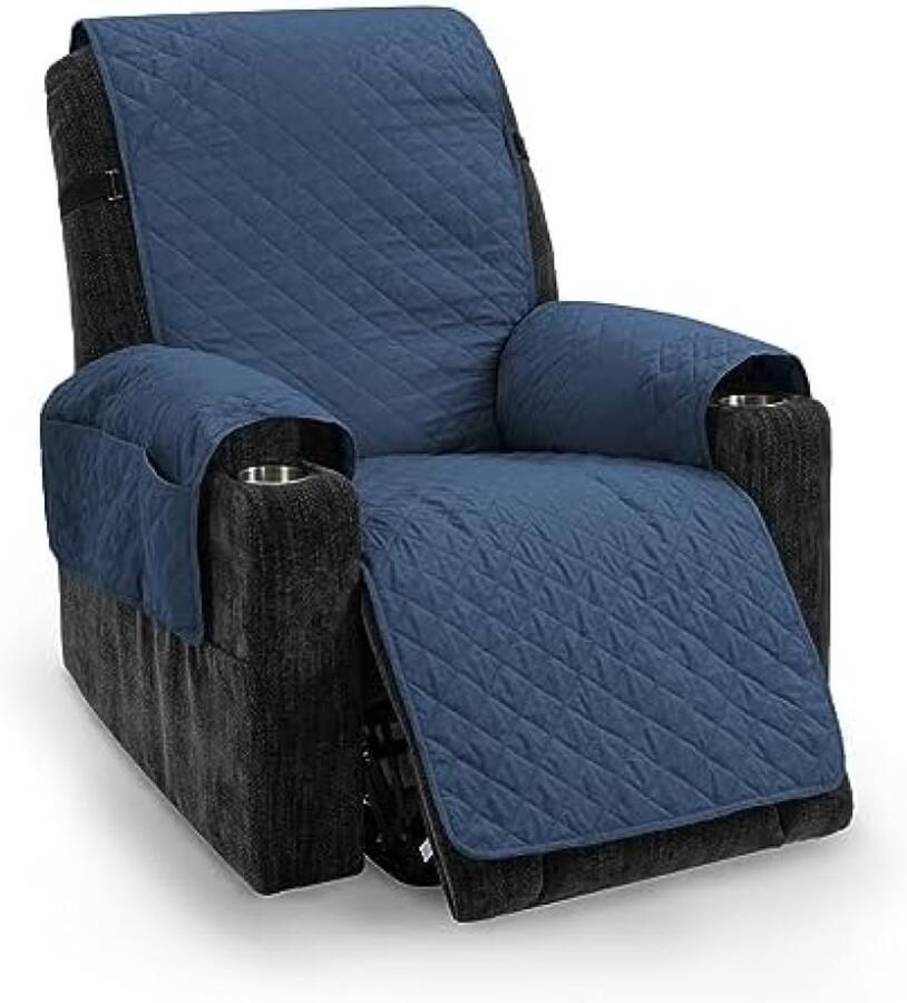 Gravora Omkeerbare Fauteuilhoes Waterdicht en Antislip Lichtblauw