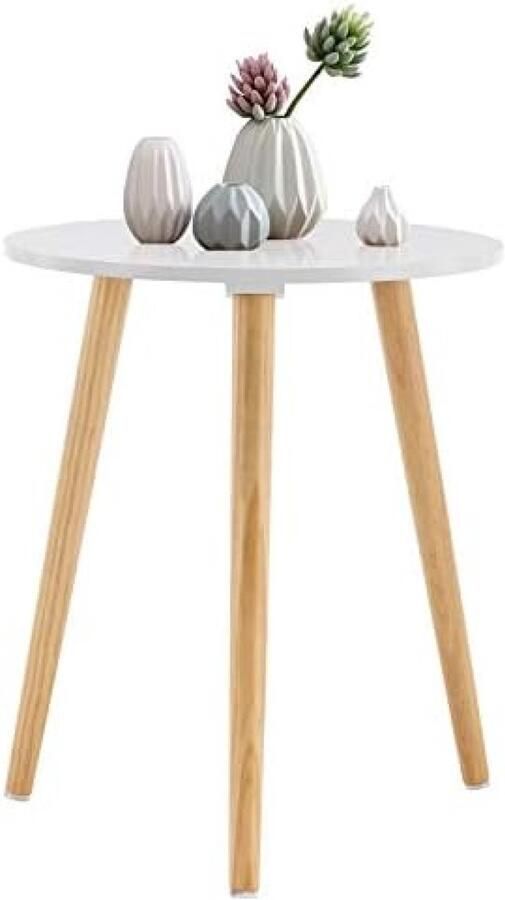 PromoHome Ronde Houten Bijzettafel Stabiel Design voor Elke Ruimte