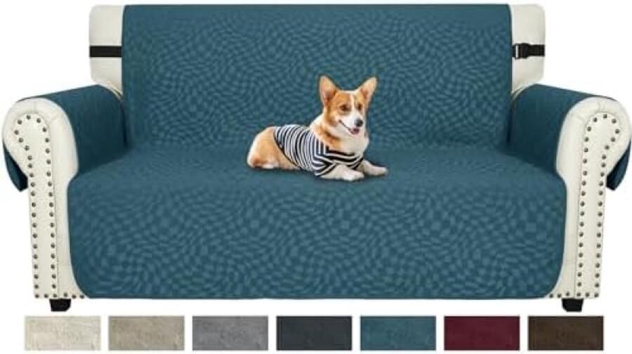 Gravora Tweedelige Sofahoes Vlekbestendig en Antislip Groen