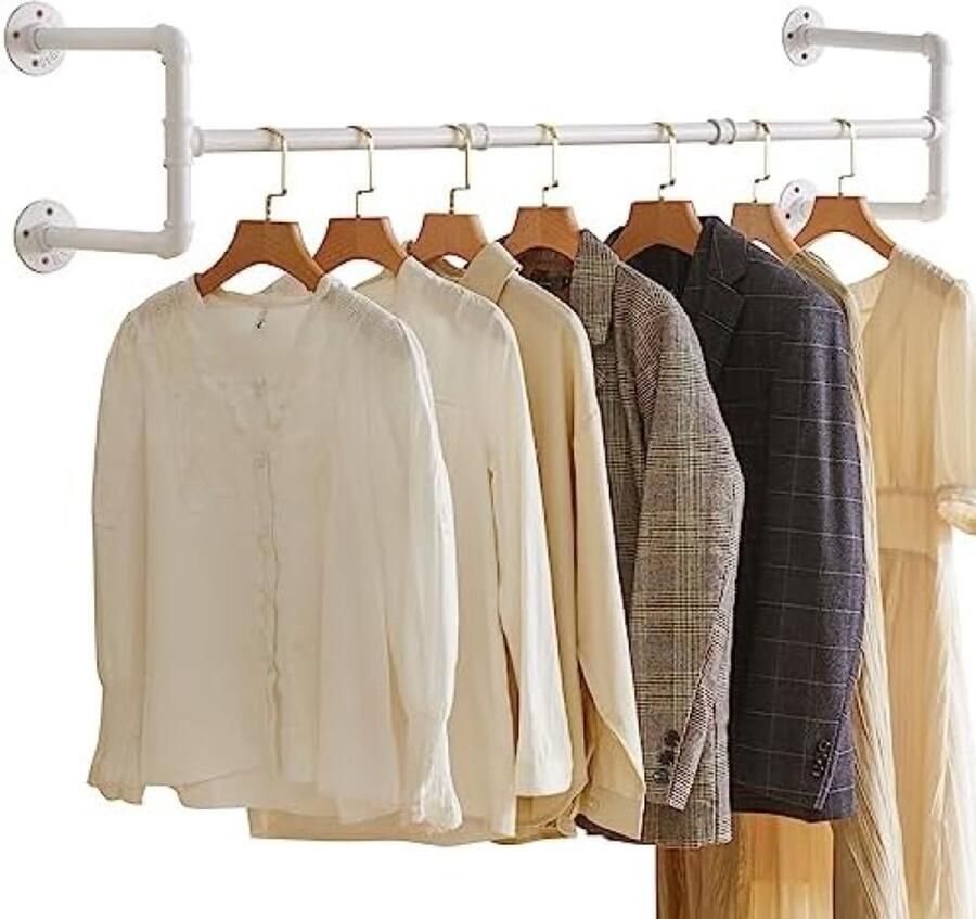 Gravora Wandmontage Kledingrek Ruimtebesparend Industrieel Ontwerp