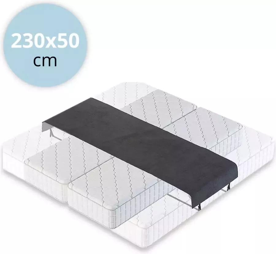 GreatGoodie Matraswig Bedbinder Liefdesbrug Matras Binder De Luxe Met Band 230x50cm Zwart