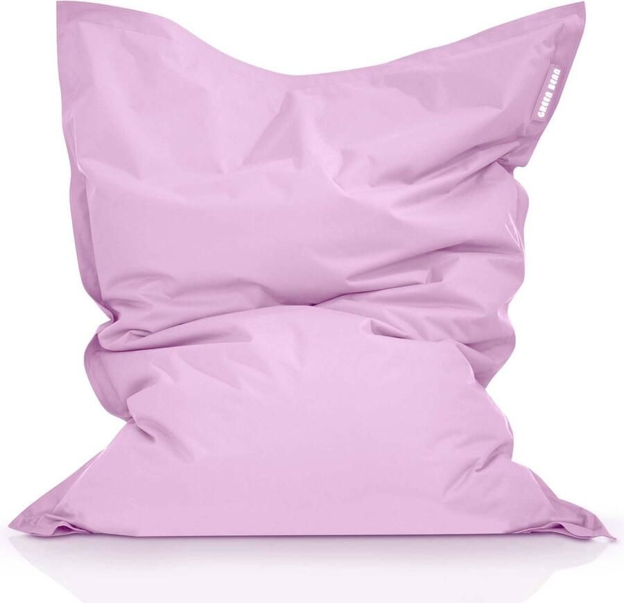 Green Bean © Square XXL Zitzak 140x180cm Indoor Outdoor Dubbele voering en wasmachine bestendig Lila