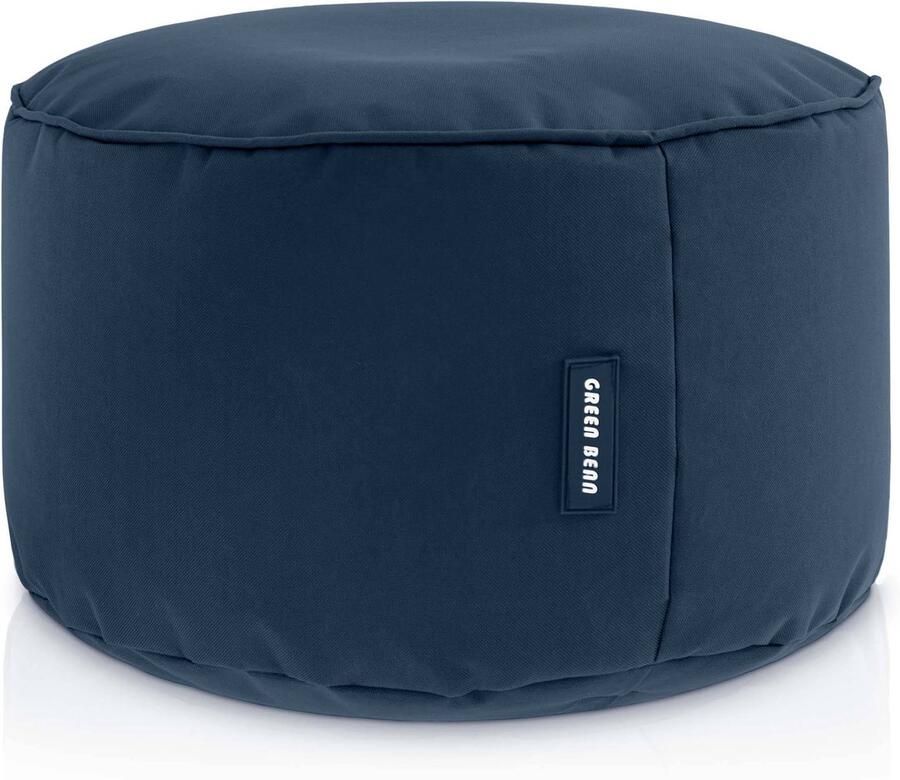 Green Bean Zitzakkruk Stay 45x25cm met EPS-korrelvulling Voetenbank Zitpoef voor Zitzakken Voetensteun Zitkussen Kruk Donkerblauw