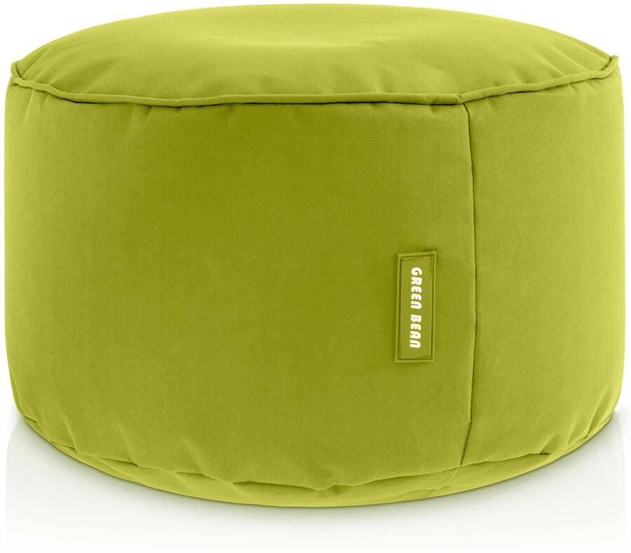 Green Bean Zitzakkruk Stay 45x25cm met EPS-korrelvulling Voetenbank Zitpoef voor Zitzakken Voetensteun Zitkussen Kruk Groen