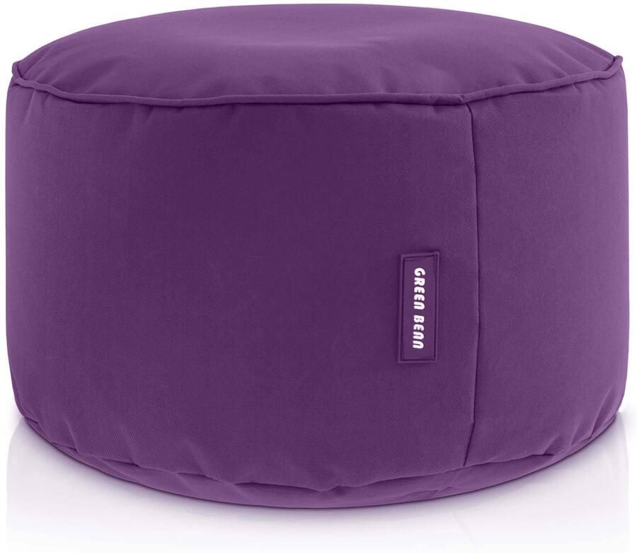 Green Bean Zitzakkruk Stay 45x25cm met EPS-korrelvulling Voetenbank Zitpoef voor Zitzakken Voetensteun Zitkussen Kruk Paars