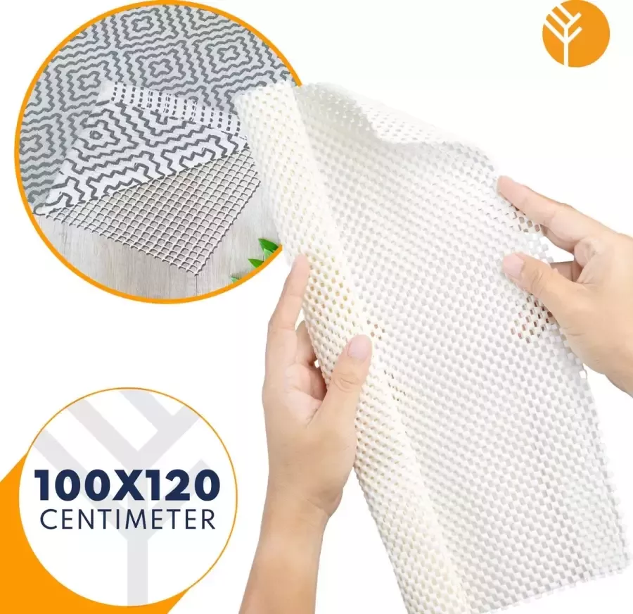 Groots Antislipmat Vloerkleed 100 x 120 cm Ondertapijt – Onderkleed – Ondermat