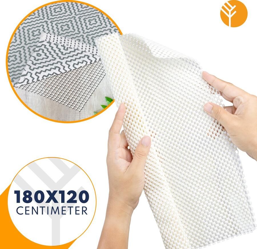 Groots Antislipmat Vloerkleed 120 x 180 cm Ondertapijt – Onderkleed – Ondermat