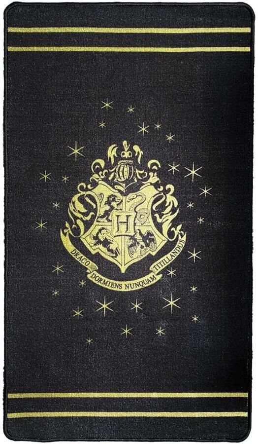 Groovy Harry Potter Carpet Hogwarts Zweinstein Gold Crest Wapen 130 x 75 cm Rugs