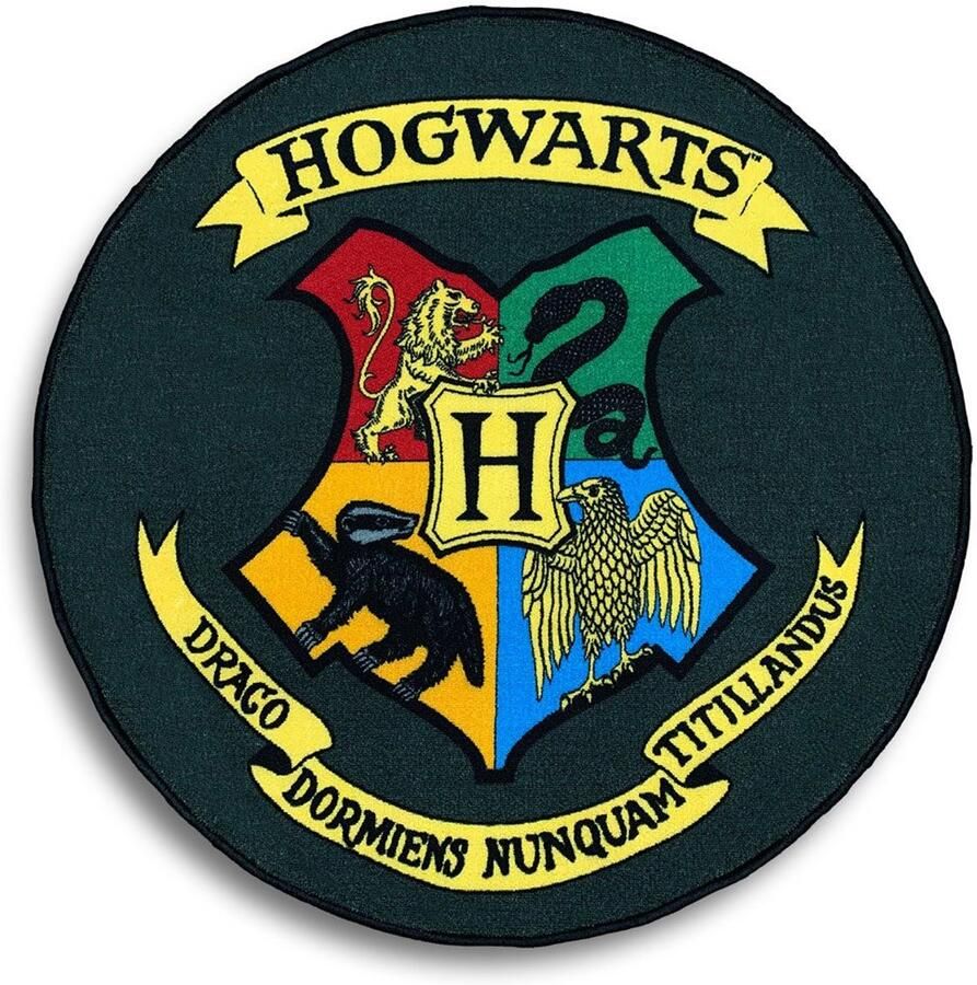 Groovy Harry Potter Carpet Hogwarts Zweinstein Shield 100 x 100 cm Rugs